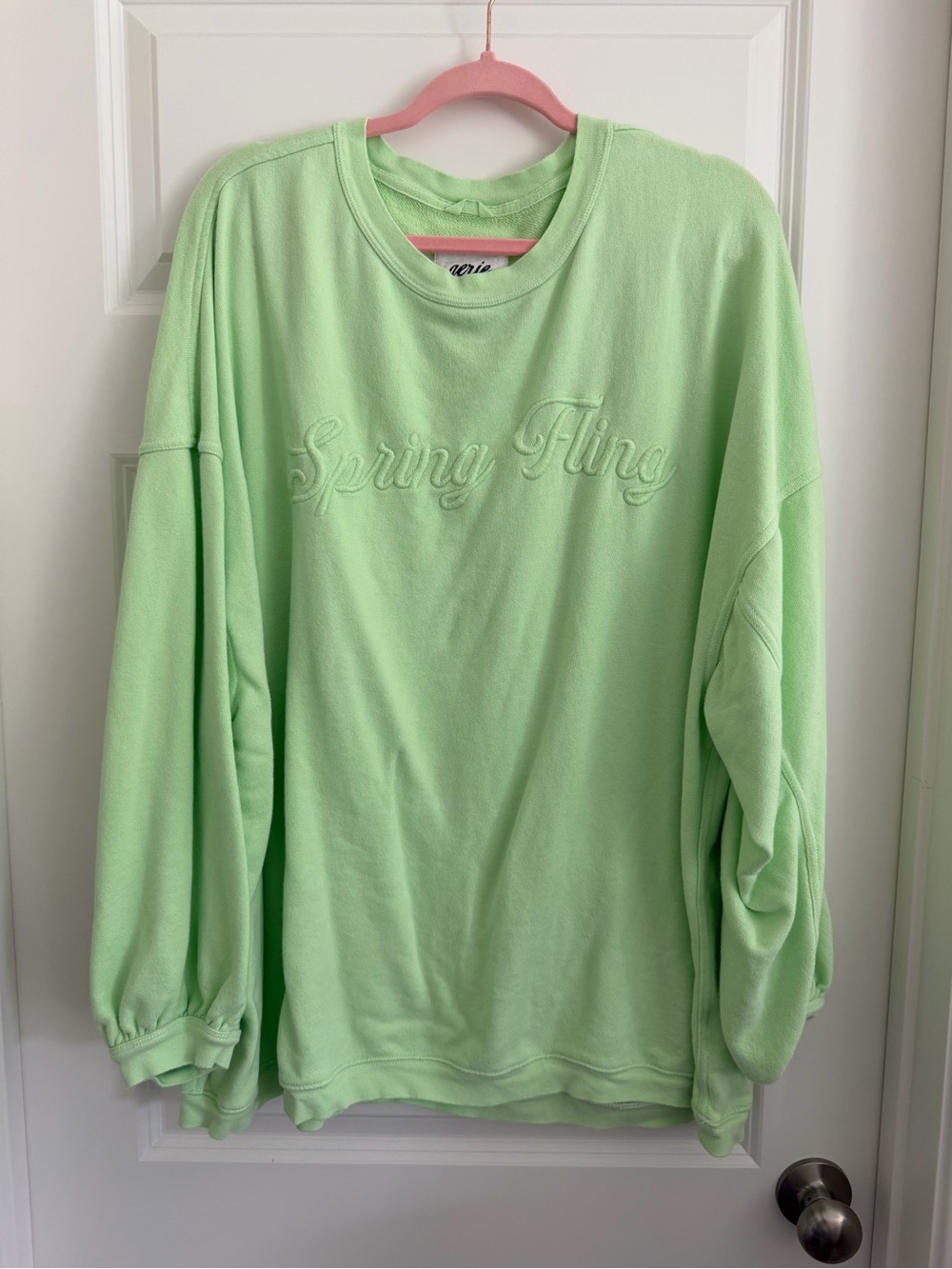 aerie spring fling Mint Green Crewneck Sweatshirt